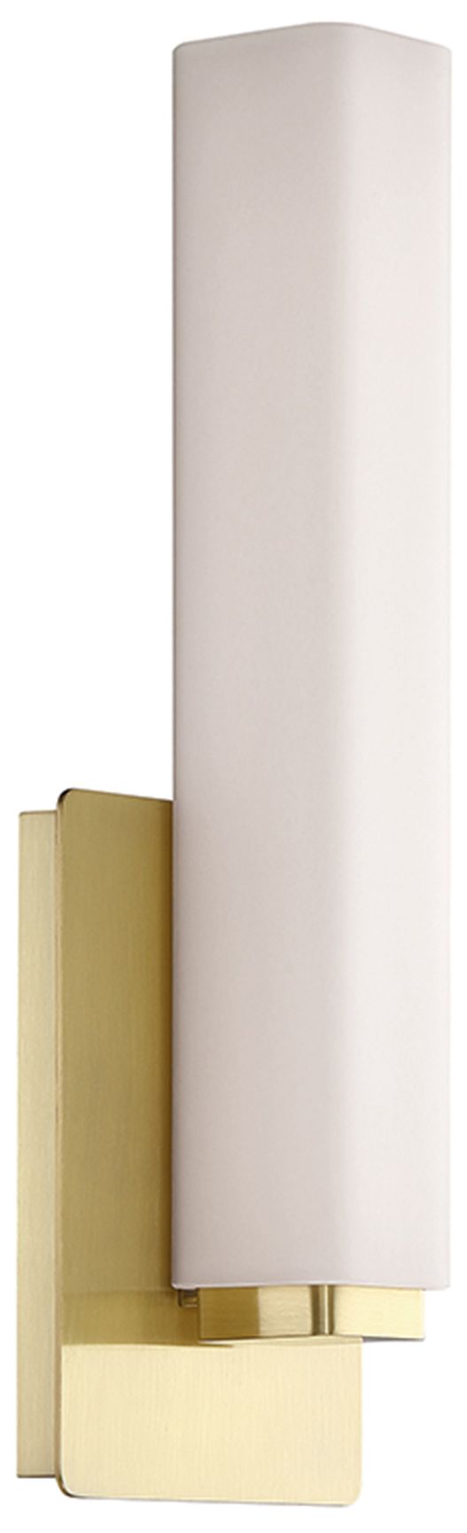Image 2 Vogue 5"H x 15"W 1-Light Wall Sconce in Brushed Brass