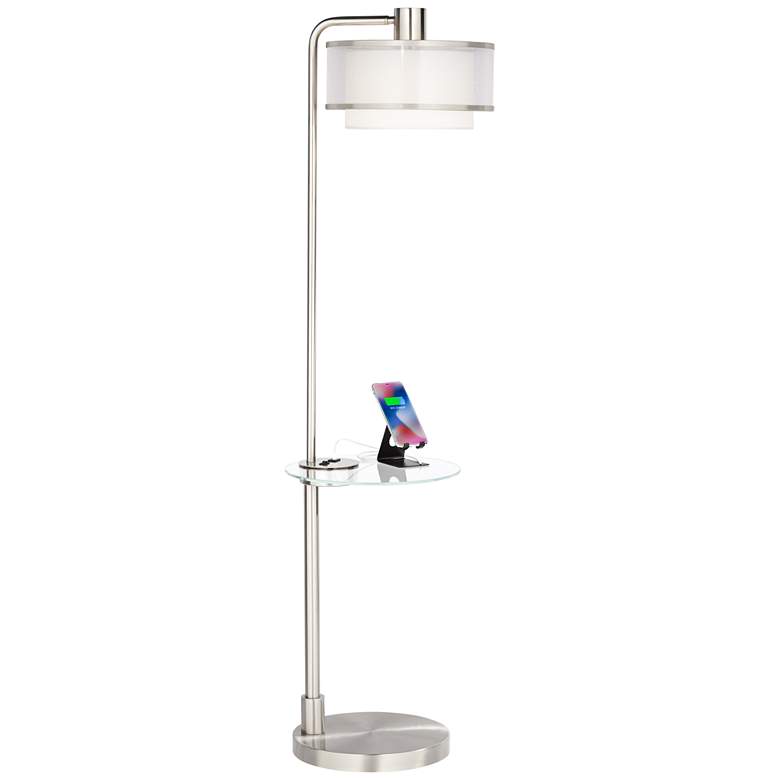 Vogue Floor Lamp with Tray Table and USB Port more views