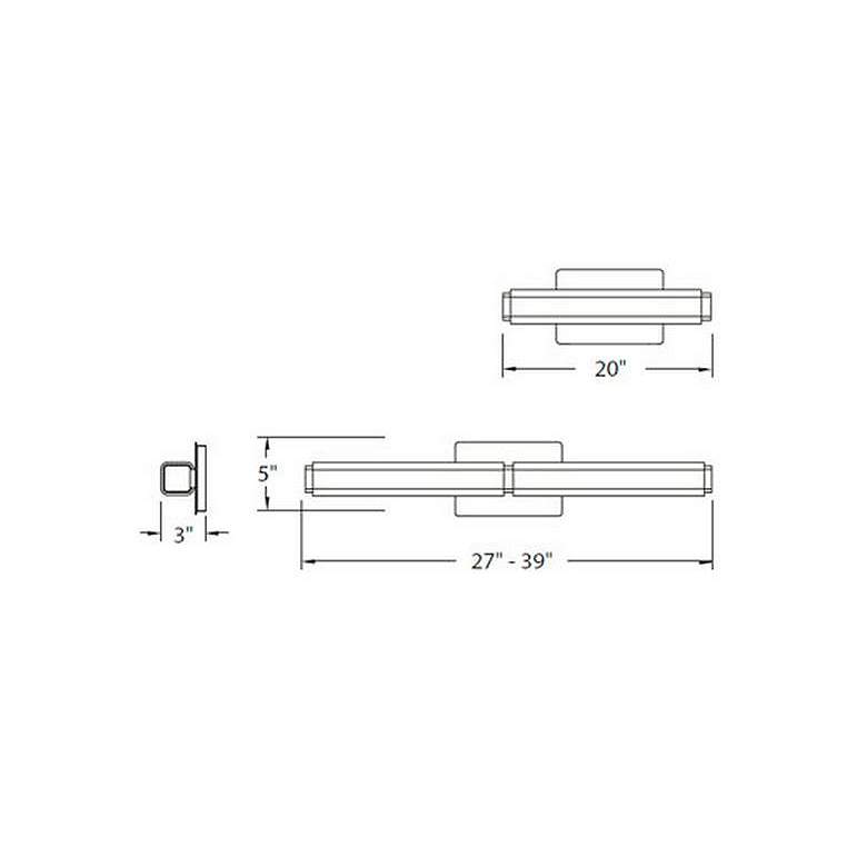 Image 5 Vogue LED Bathroom Vanity or Wall Light more views