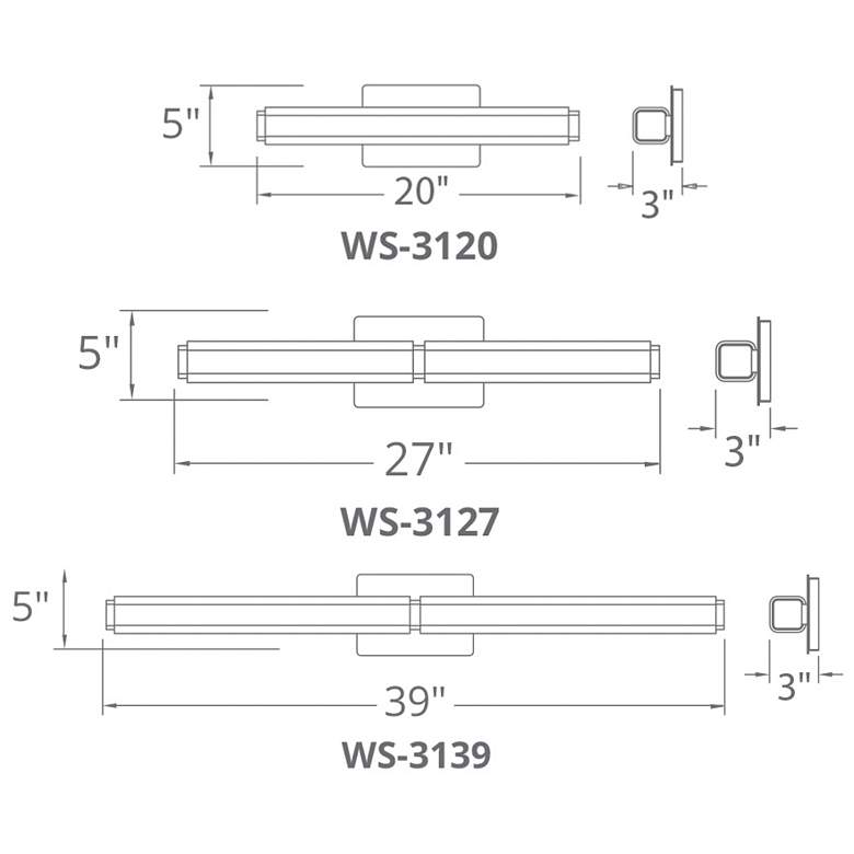 Image 3 Vogue LED Bathroom Vanity or Wall Light more views