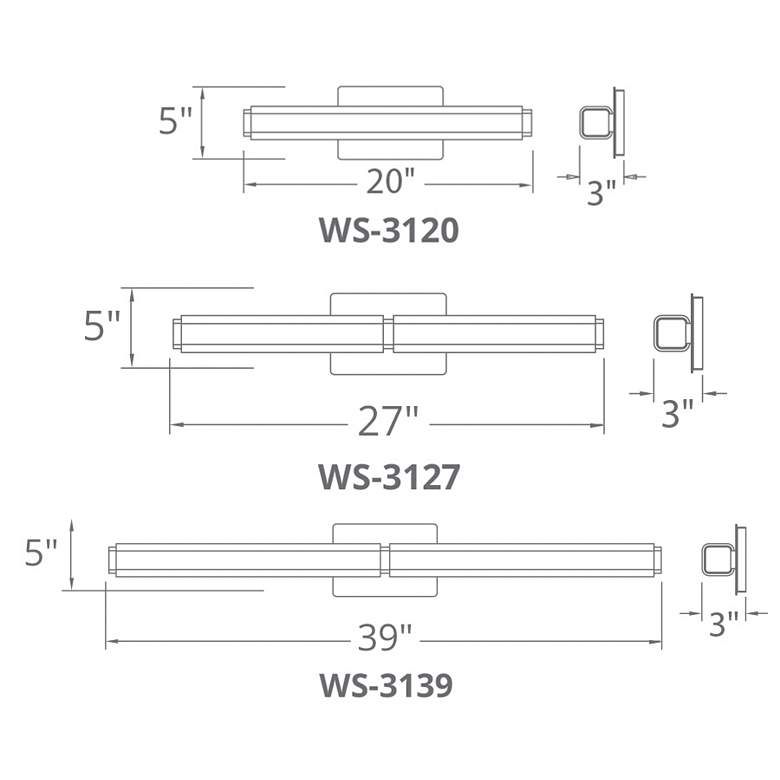 Image 3 Vogue LED Bathroom Vanity or Wall Light more views