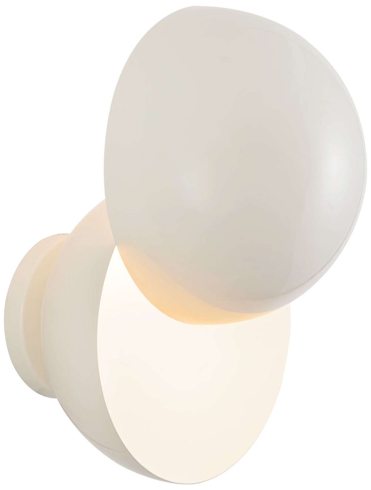 Image 4 Void 12-in Pearl White dimmable LED Wall Sconce more views