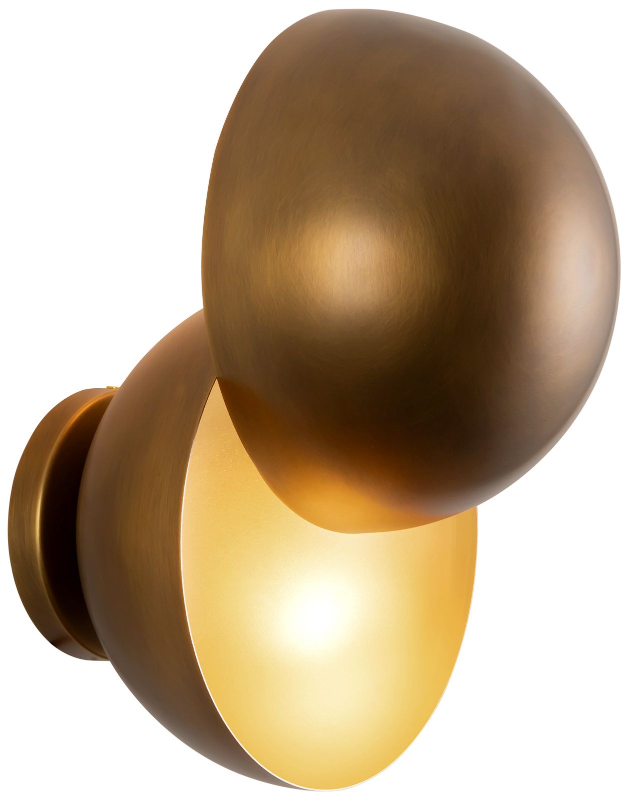 Thumbnail4 of Void 12-in Vintage Brass dimmable LED Wall Sconce more views