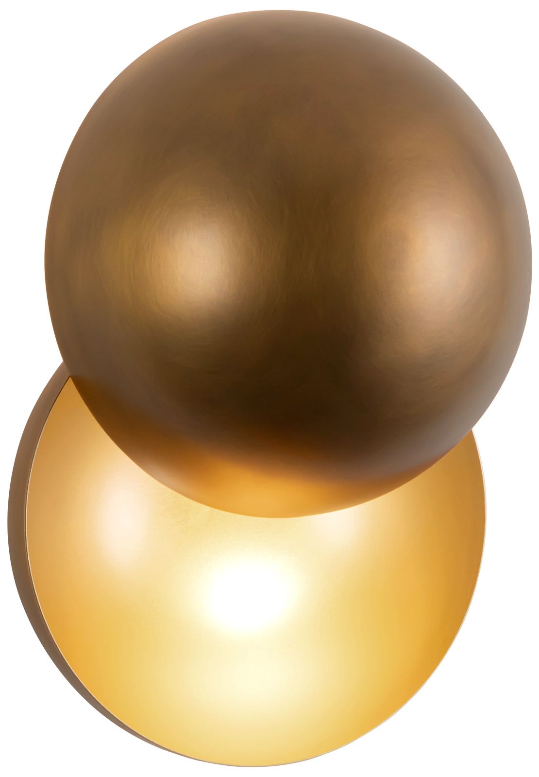 Void 12-in Vintage Brass dimmable LED Wall Sconce