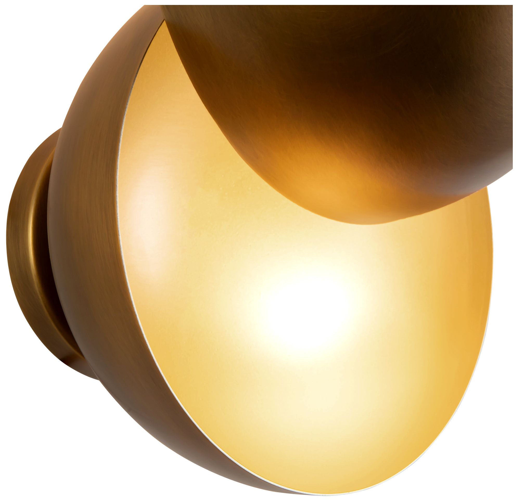 Void 12-in Vintage Brass dimmable LED Wall Sconce