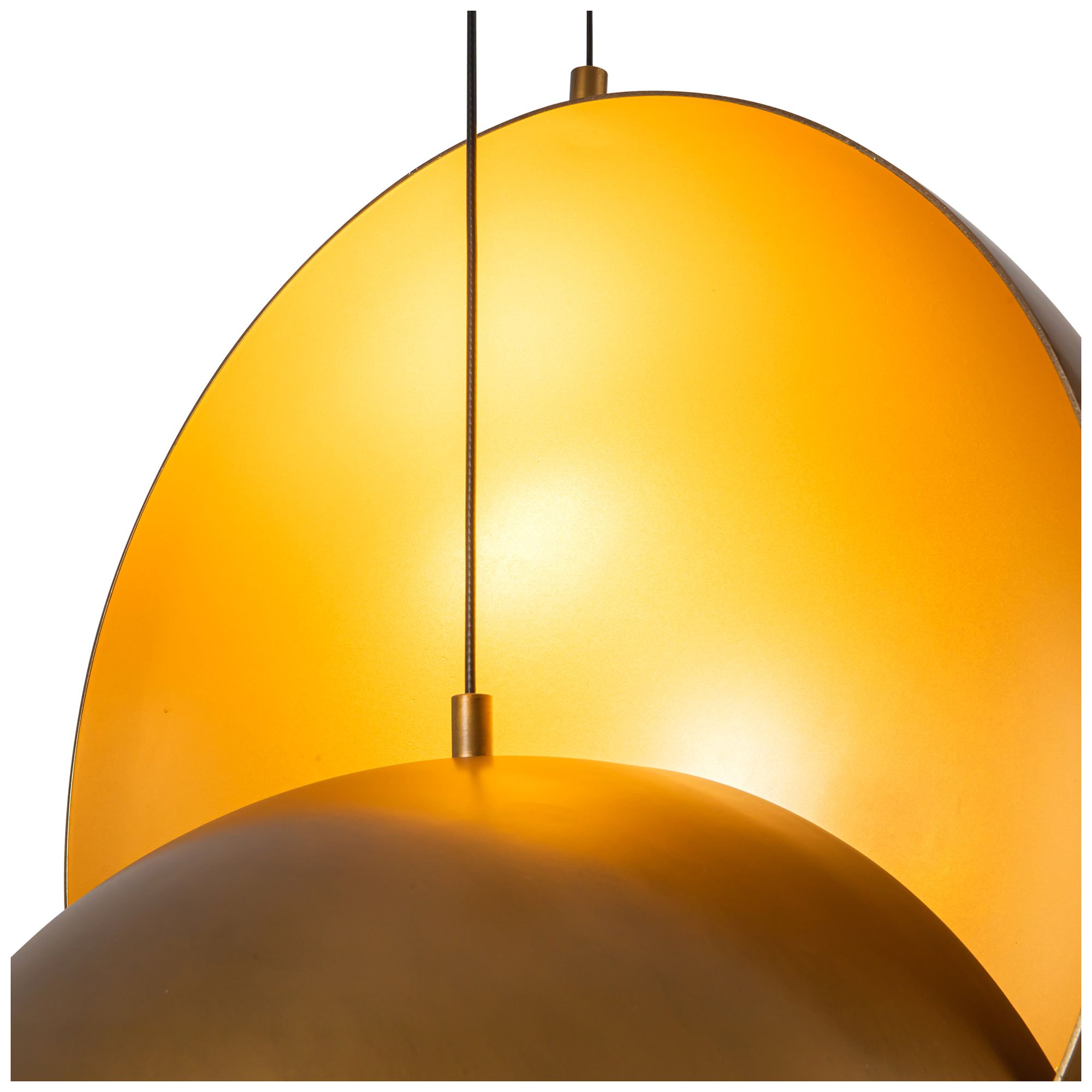 Image 4 Void 24-in Vintage Brass dimmable LED Pendant more views
