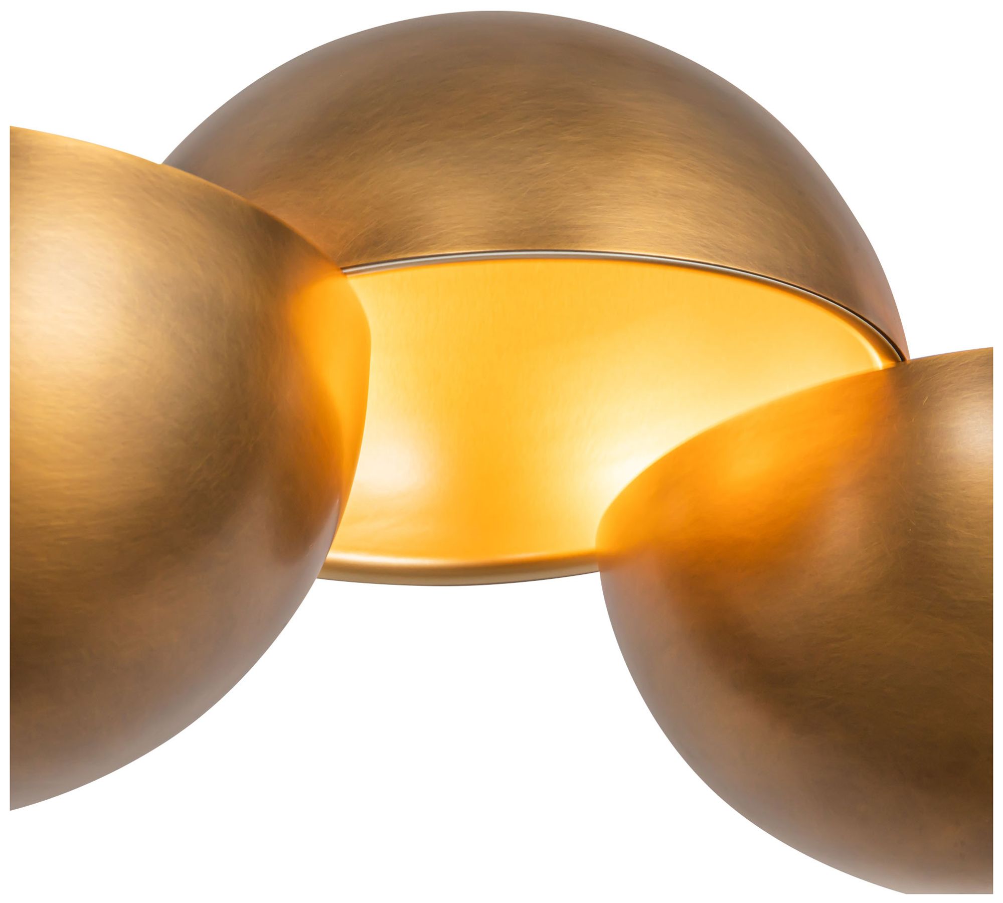 Image 4 Void 41-in Vintage Brass dimmable LED Linear Pendant more views