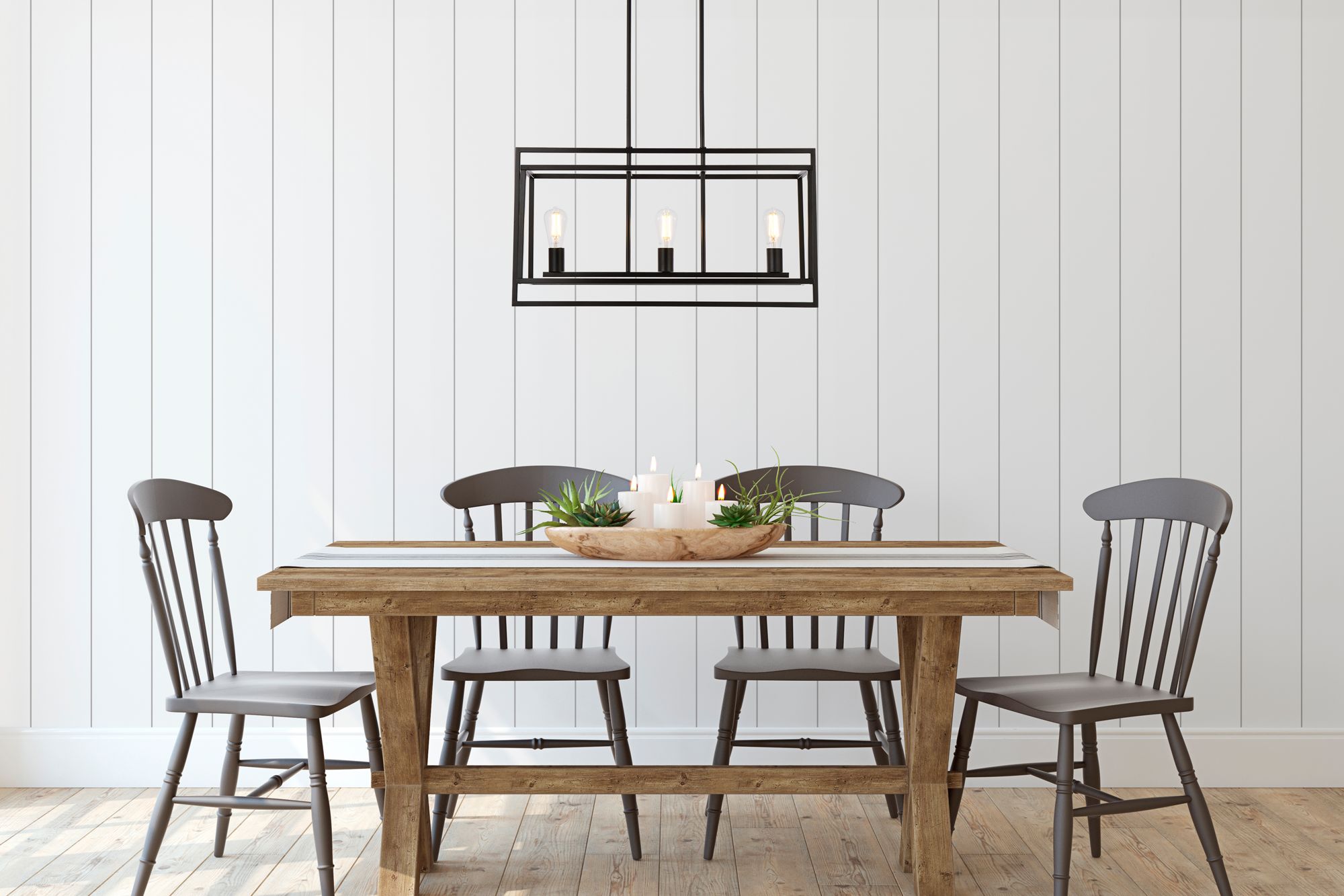 Image 3 Voir 3 Lts Pendant In Black more views