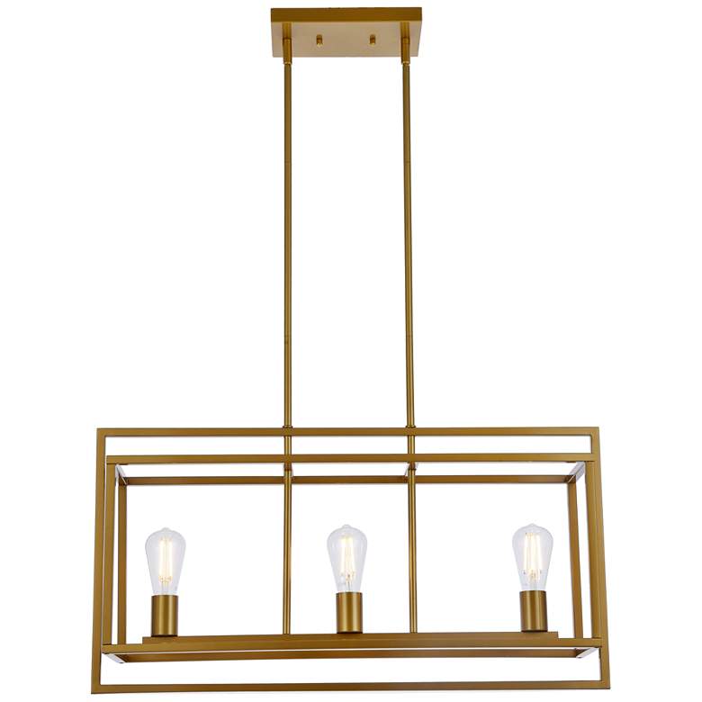 Image 1 Voir 3 Lts Pendant In Brass