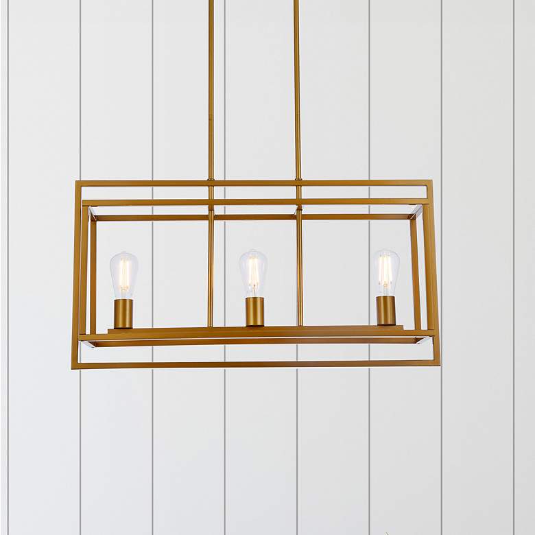 Image 1 Voir 3 Lts Pendant In Brass