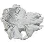 Volcano Medium White 8" Wide Eco-Stone Mayan Flower Accent
