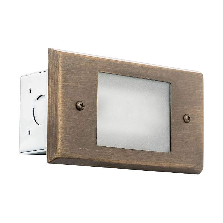 Image 1 Voli 5 3/4"W Antique Bronze LED Outdoor Landscape Step Light