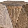 Volker 18" Wide Burnished Honey Wood Geometric Accent Table