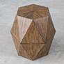 4_Volker 18" Wide Burnished Honey Wood Geometric Accent Table more views