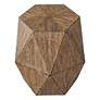5_Volker 18" Wide Burnished Honey Wood Geometric Accent Table more views
