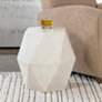1_Volker 18" Wide White Ceruse Geometric Wood Accent Table