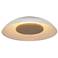 Volo 14" Wide Blanc White Washed Oak Disc LED Flush Mount w/ White Shade