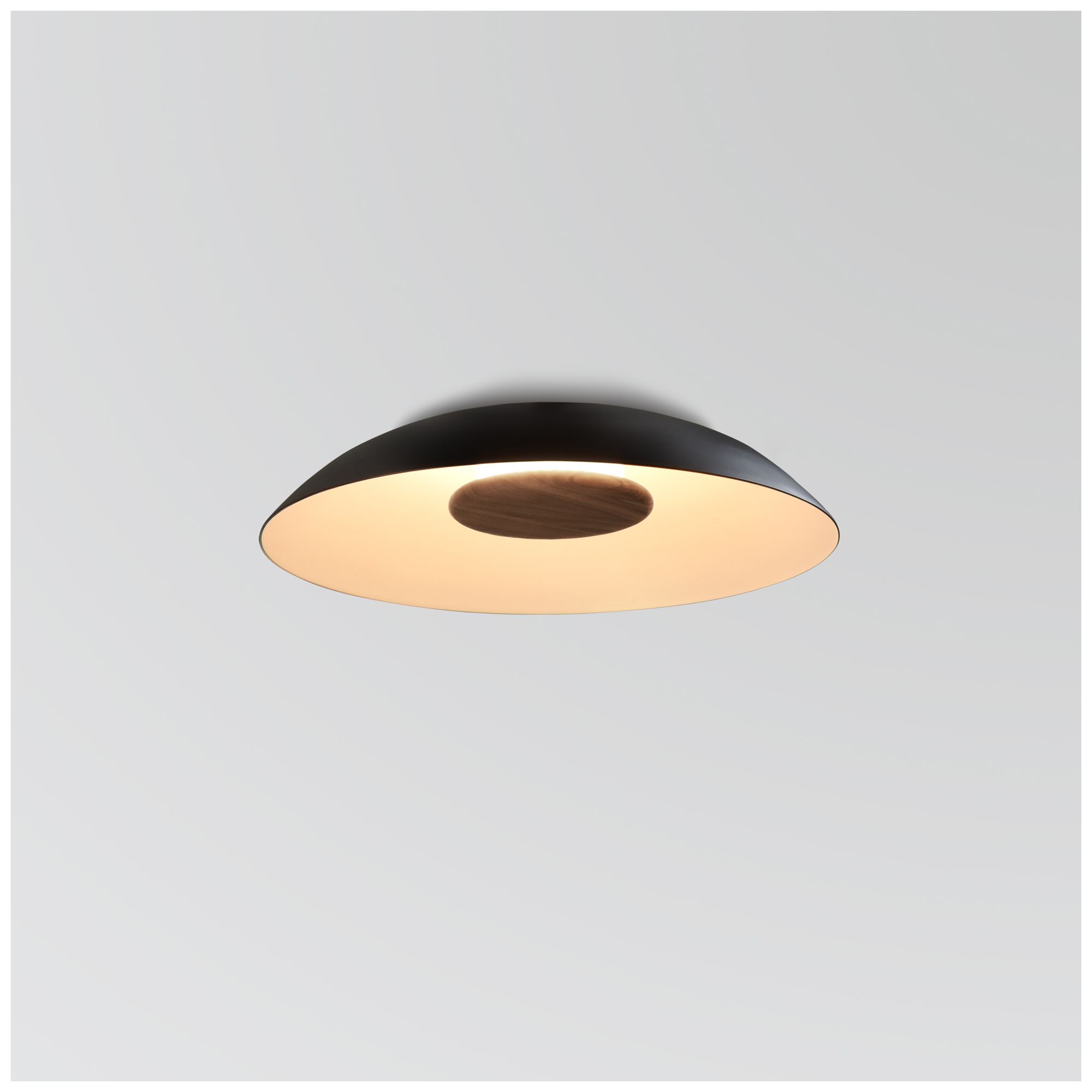 Volo 24" Deux Black & White 3500K LED Flush Mount - Made to Order