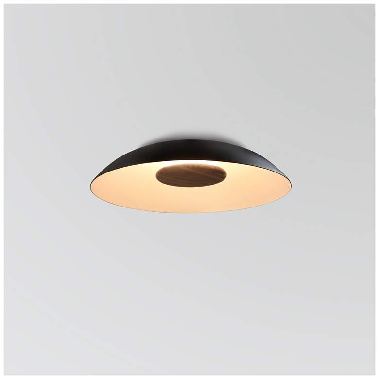 Image 1 Volo 24" Deux Black & White 3000K LED Flush Mount