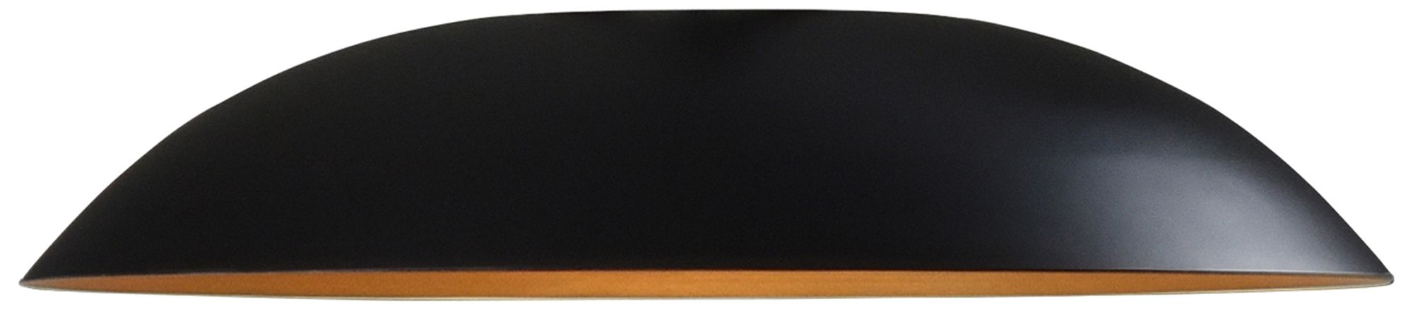 Volo 24" Noir Black &amp; Brushed Brass 4000K LED Flush Mount
