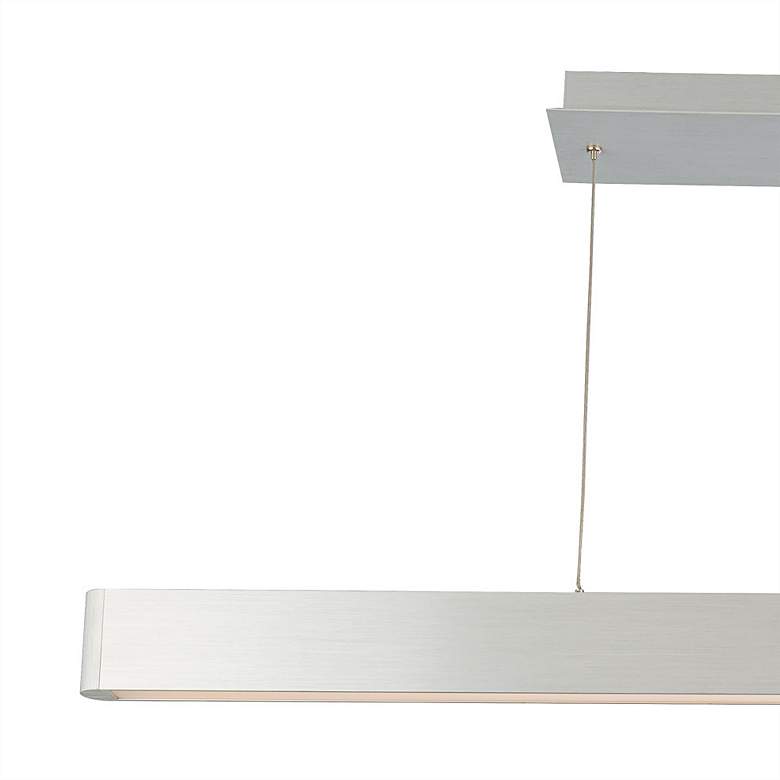 Image 2 Volo 3.25"H x 44.47"W 1-Light Pendant in Brushed Aluminum more views
