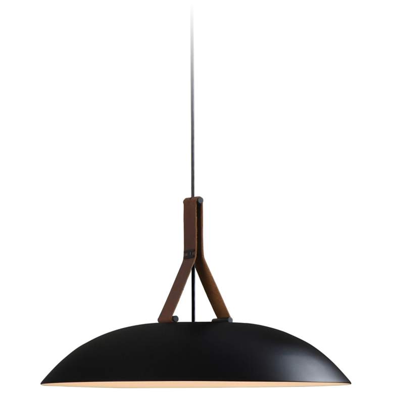 Image 1 Volo Pendant - Deux - Black Exterior &#38; White Interior Shade - Black Acc