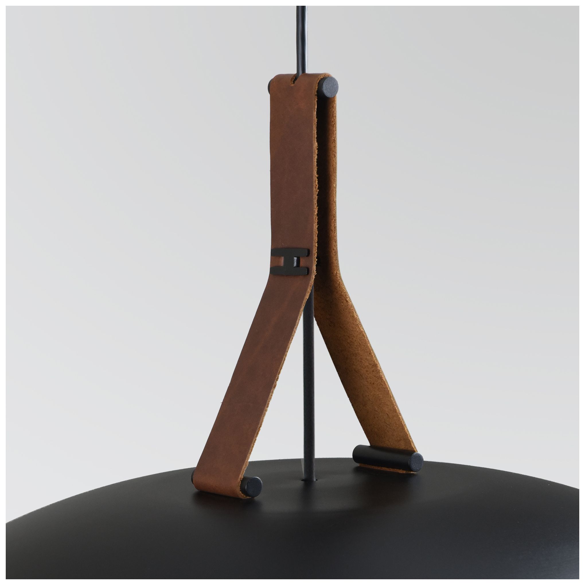 Image 3 Volo Pendant - Deux - Black Exterior & White Interior Shade - Black Acc more views