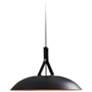 Volo Pendant - Noir - Black Exterior & Brass Interior Shade