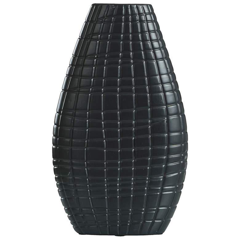 Image 1 Volos Matte Black Ceramic Vase