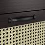 4_Volpey 31 1/2" Wide Espresso Wood Rattan 4-Drawer Chest more views