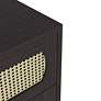 5_Volpey 31 1/2" Wide Espresso Wood Rattan 4-Drawer Chest more views