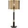 Volt Gray Bronze and Antique Brass Table Lamp