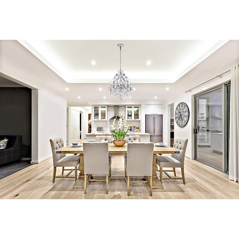 Image 3 Voltaire Collection Chandelier D22 H22 Lt:5 Chrome Finish more views
