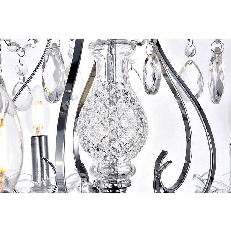 Image 5 Voltaire Collection Chandelier D22 H22 Lt:5 Chrome Finish more views