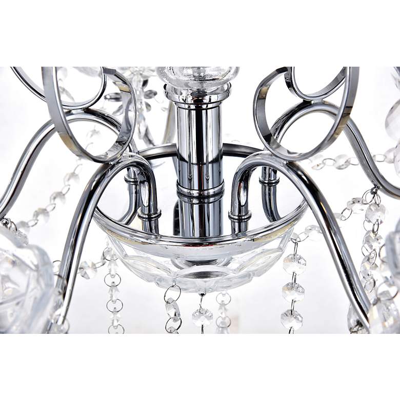 Image 6 Voltaire Collection Chandelier D22 H22 Lt:5 Chrome Finish more views