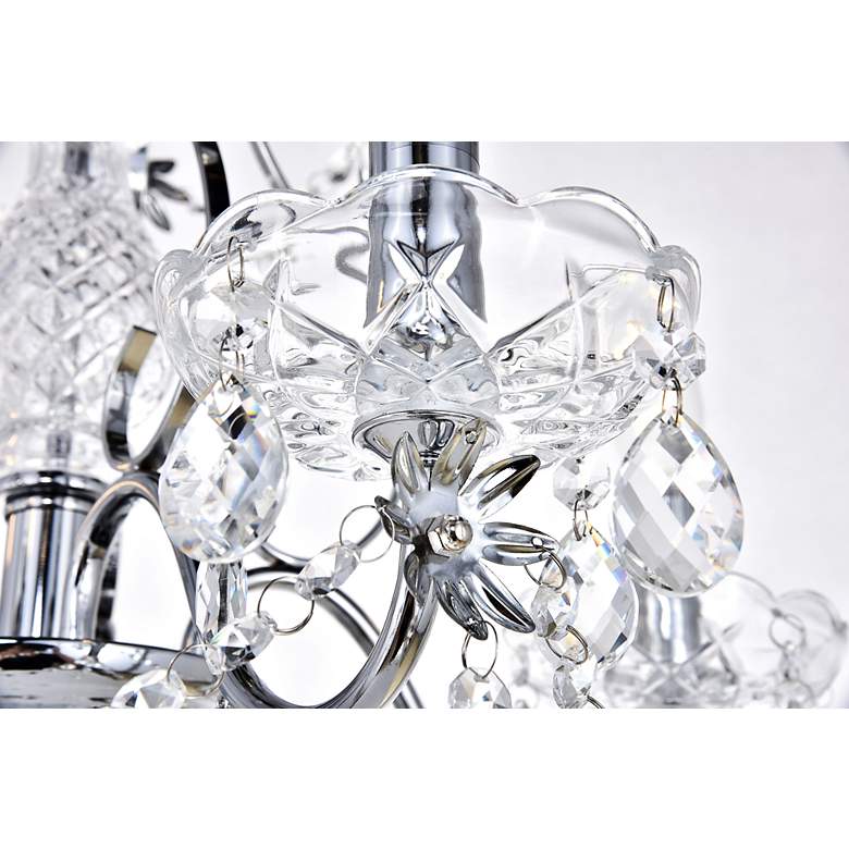Image 7 Voltaire Collection Chandelier D22 H22 Lt:5 Chrome Finish more views