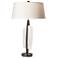 Volterra 35.5" High Dark Smoke Table Lamp With Natural Anna Linen Shad