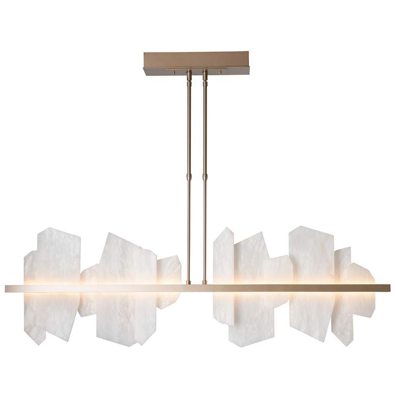 Image 1 Volterra 51.9" Wide Vintage Platinum LED Linear Pendant