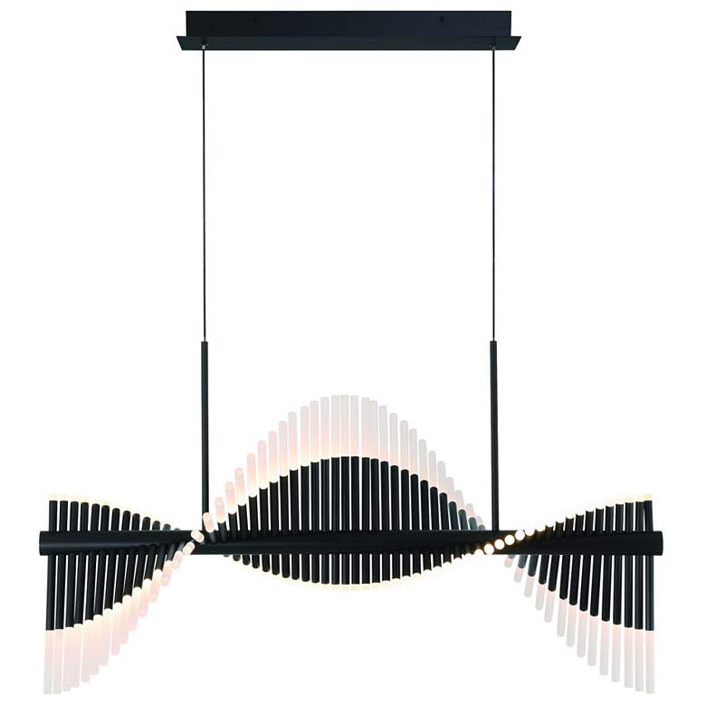 Image 1 Voltik 40" LED Chandelier Black