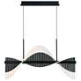 1_Voltik 40" LED Chandelier Black