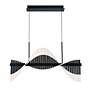 2_Voltik 40" LED Chandelier Black more views