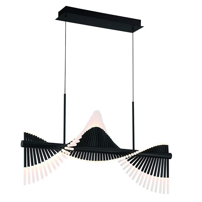 Image 3 Voltik 40" LED Chandelier Black more views