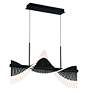 3_Voltik 40" LED Chandelier Black more views