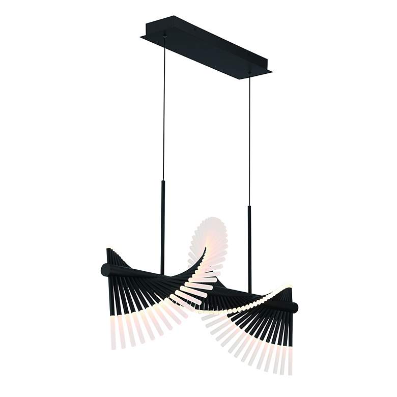 Image 4 Voltik 40" LED Chandelier Black more views
