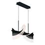 4_Voltik 40" LED Chandelier Black more views