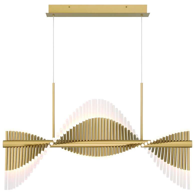 Image 1 Voltik 40" LED Chandelier Gold