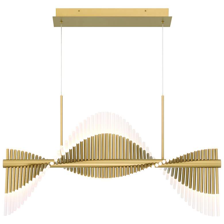 Image 2 Voltik 40" LED Chandelier Gold more views