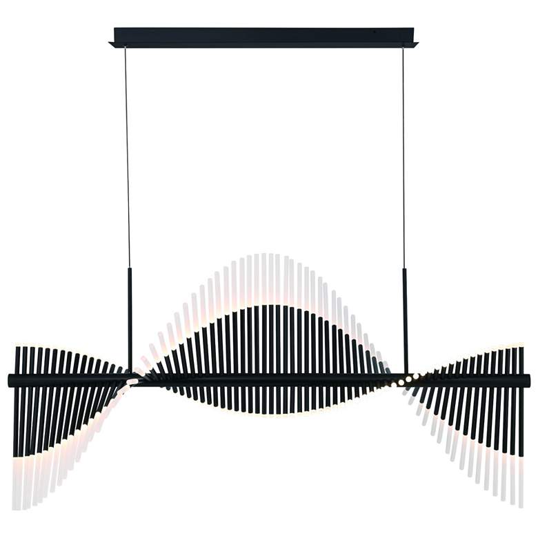 Image 1 Voltik 59" LED Chandelier Black