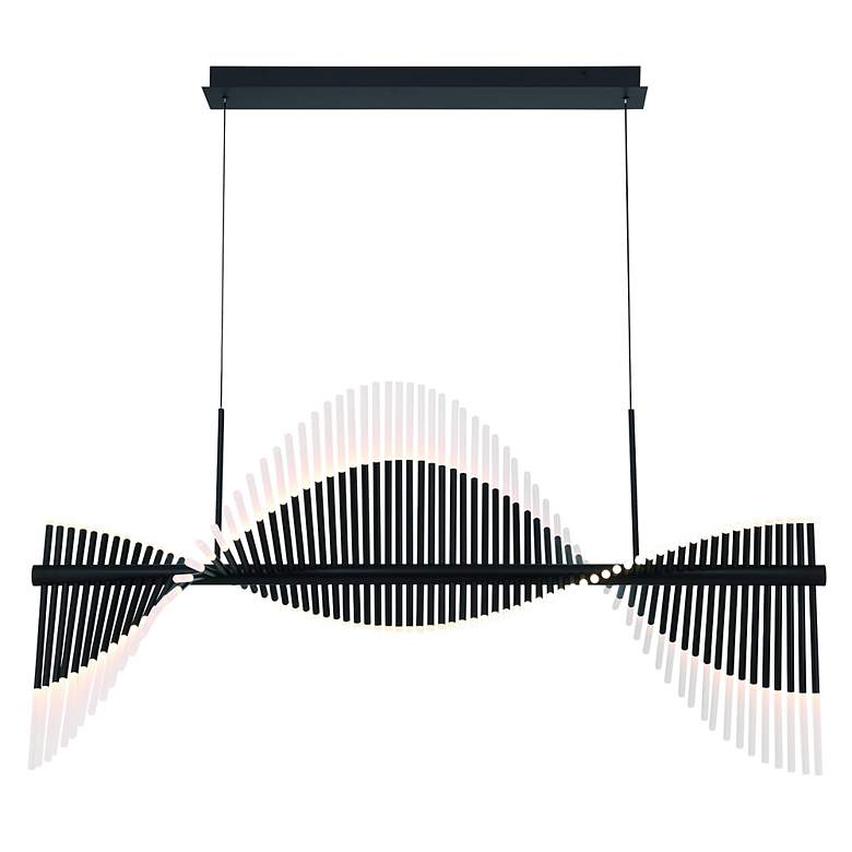 Image 2 Voltik 59" LED Chandelier Black more views