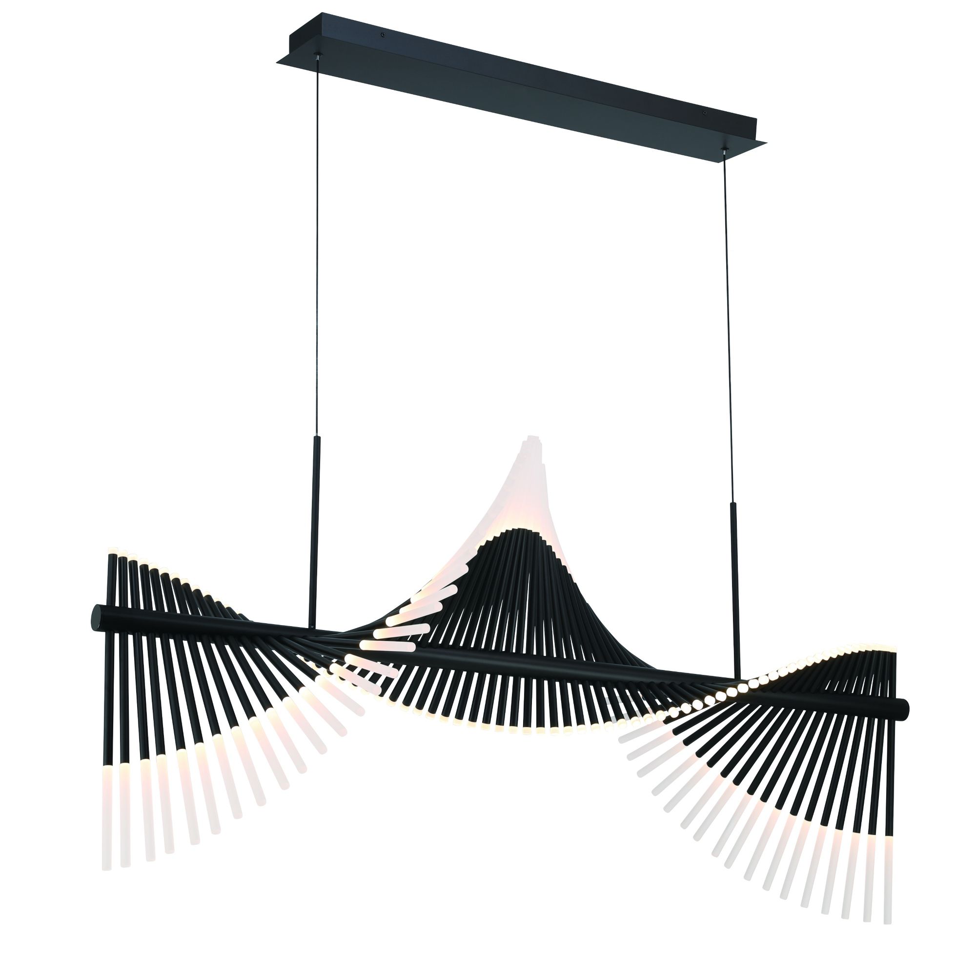 Image 3 Voltik 59" LED Chandelier  Black more views